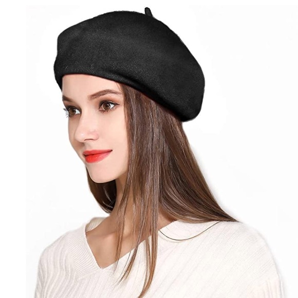 🆕 Wool French Beret Hat - Picture 3 of 3